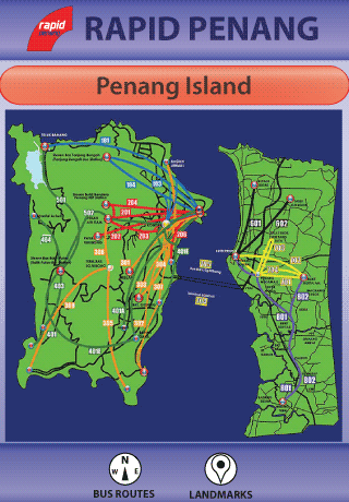 Penang  on Rapid Penang Map